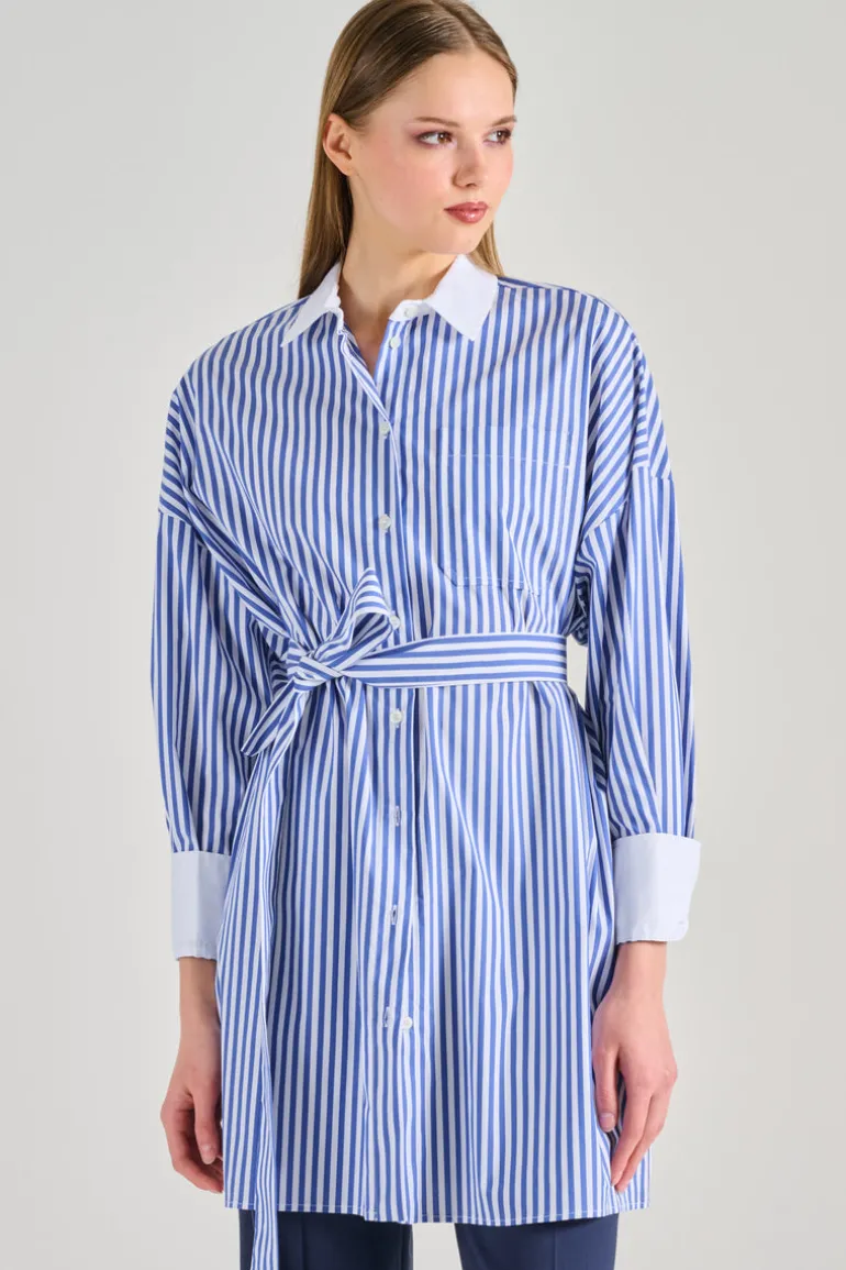 Abito benedicte tela blu