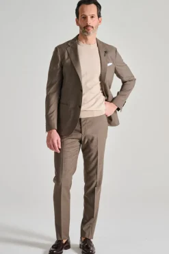 Abito iconic beige 100% lana marrone