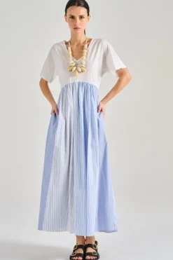 Abito jersey bianco