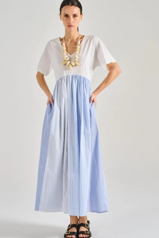 Abito jersey bianco