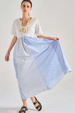 Abito jersey bianco
