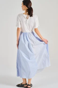 Abito jersey bianco