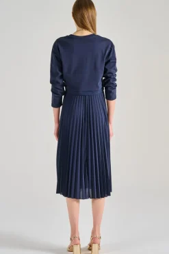 Abito jersey blu