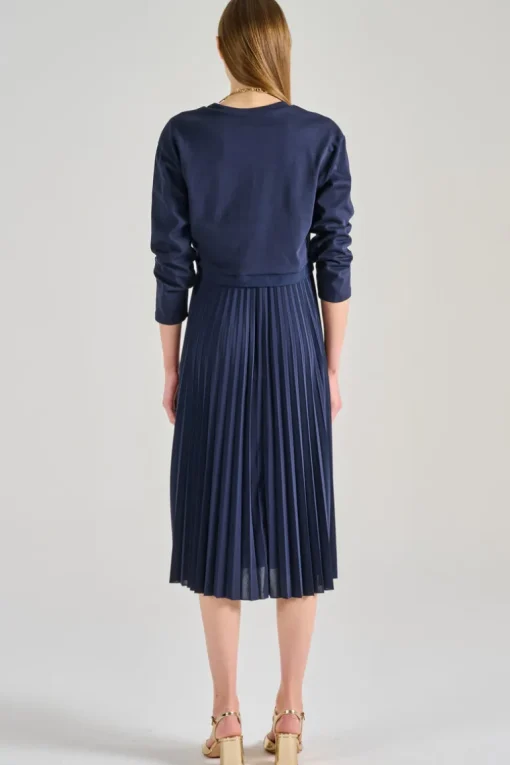 Abito jersey blu