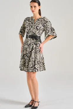 Abito jersey nero