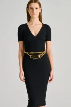 Abito maglia nero