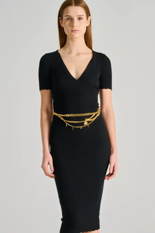 Abito maglia nero