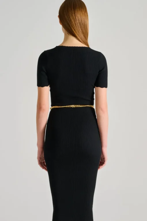 Abito maglia nero