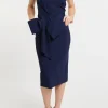 Abito slim jersey blu