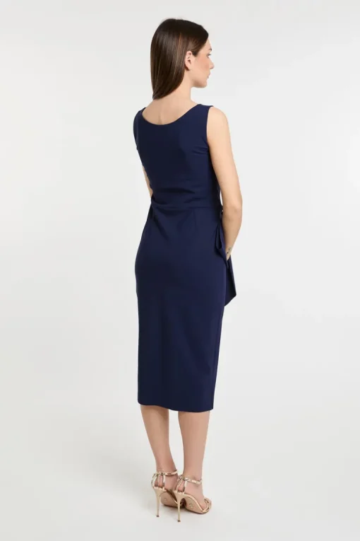 Abito slim jersey blu