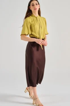 Abito tessuto marrone