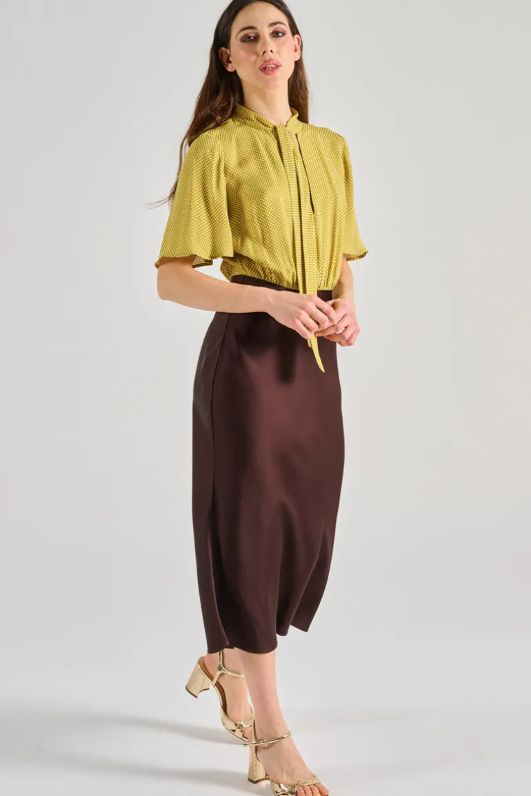 Abito tessuto marrone