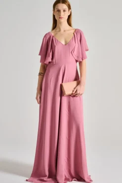 Abito tessuto rosa