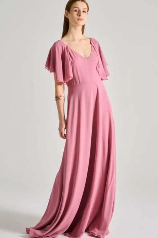 Abito tessuto rosa