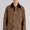 Ashby wax jacket 100% cotone marrone