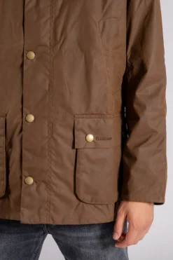 Ashby wax jacket 100% cotone marrone