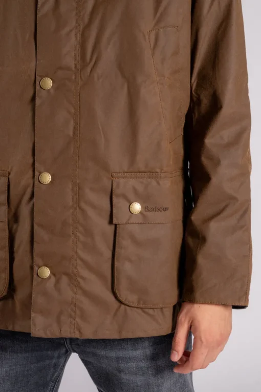 Ashby wax jacket 100% cotone marrone