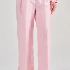 Balia8 pantaloni tessuto rosa