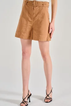 Bermuda cotone marrone