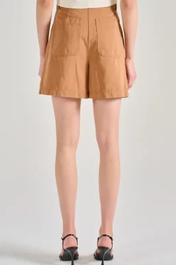 Bermuda cotone marrone