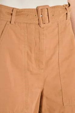 Bermuda cotone marrone