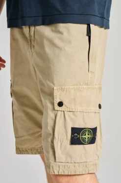 Bermuda shorts tessuto beige