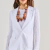 Blazer tela leggera fresca bianco