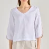 Blusa cotone bianco