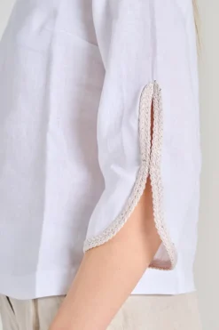 Blusa cotone bianco