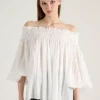 Blusa alessia cotone bianco