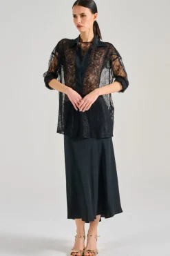 Blusa esme tessuto nero