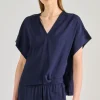 Blusa majestic 100% blu