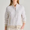Bomber trame cristalli beige