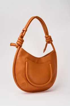 Borsa demi piuma knot s arancione