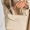 Borsa nana s soft pelle beige