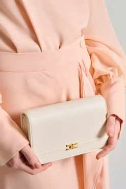 Borsa pelle bianco