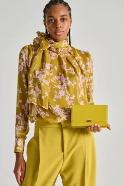 Borsa pelle giallo