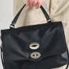 Borsa postina rimboccata tokyo pelle nero