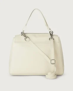 Borsa sveva soft media pelle bianco