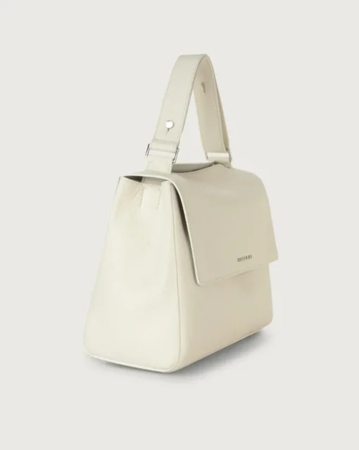 Borsa sveva soft media pelle bianco