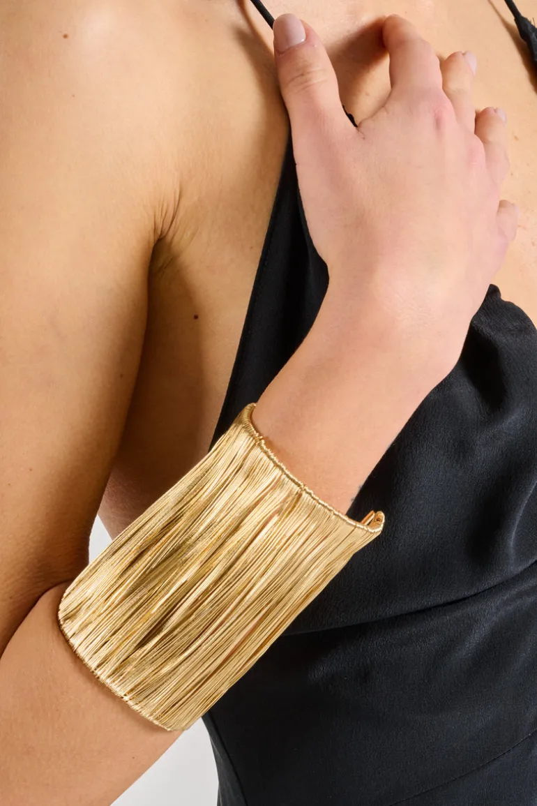 Bracciale multifili oro