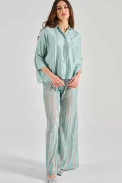 Camicia 100% cotone azzurro