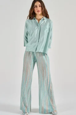 Camicia 100% cotone azzurro