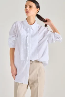 Camicia 100% cotone bianco
