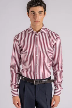Camicia 100% cotone rosso
