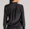 Camicia 100% seta nero