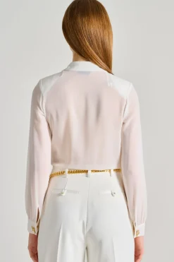 Camicia a body cotone bianco