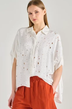 Camicia accor cotone bianco