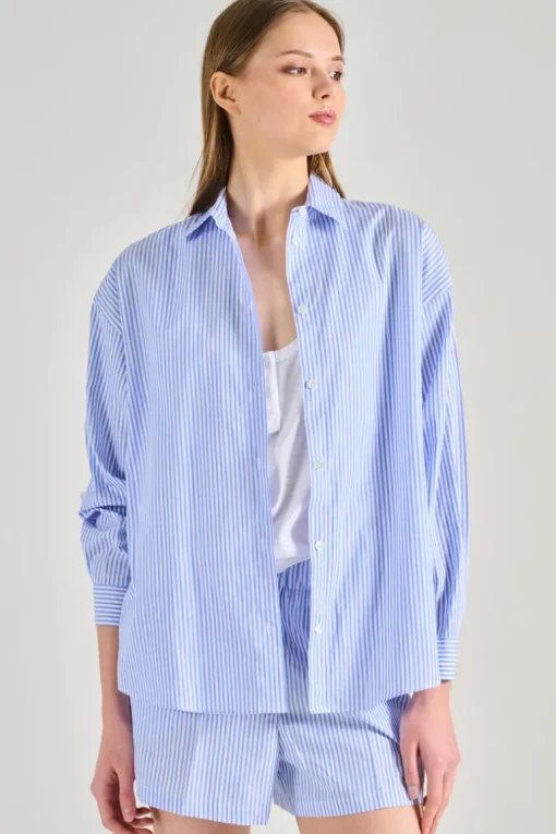 Camicia azzurro