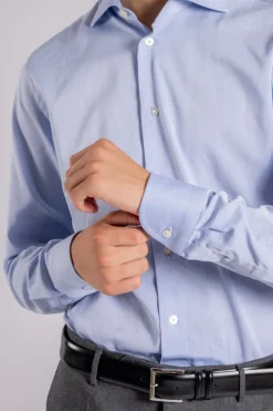 Camicia azzurro in 100% cotone